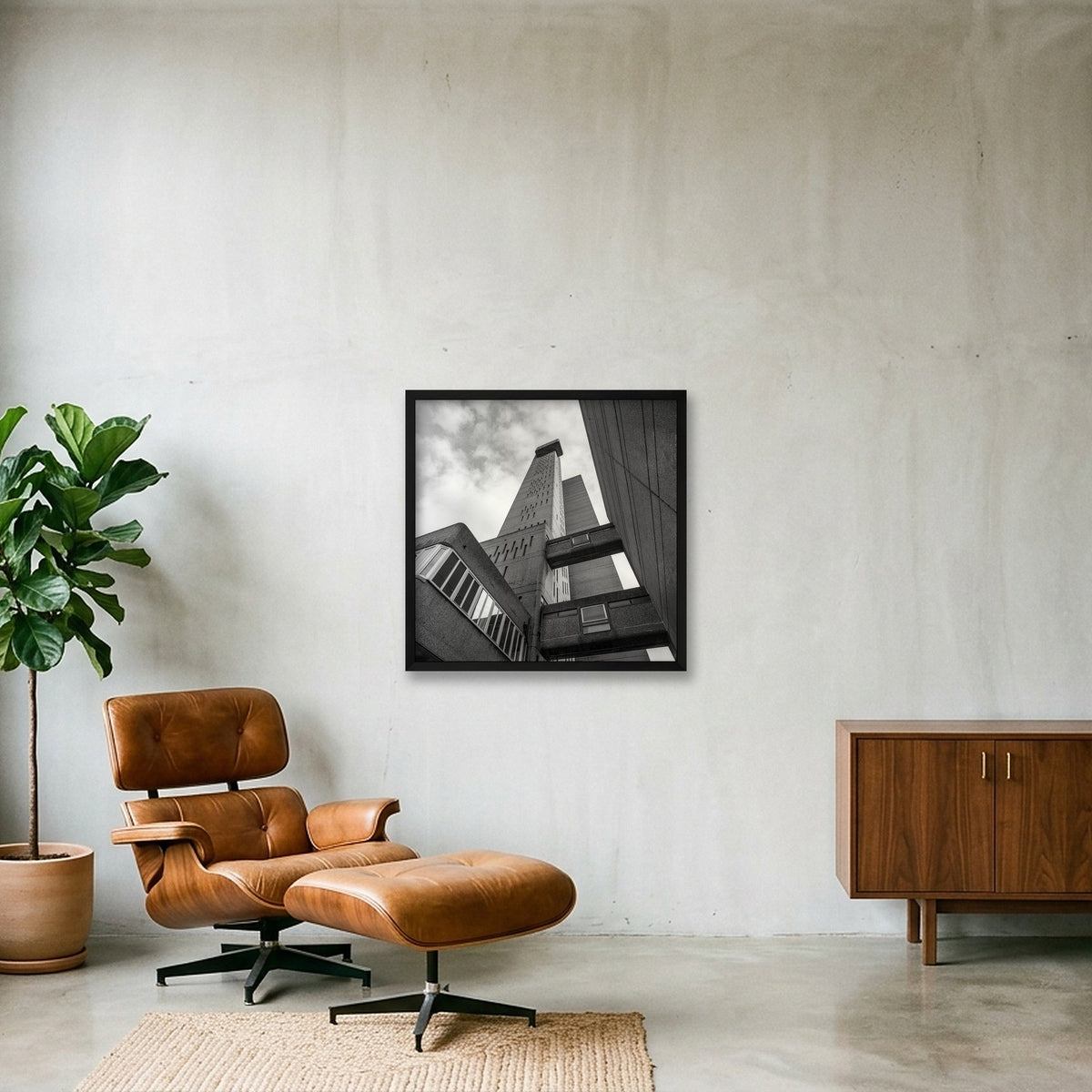 Trellick Tower 01 — 50×50cm, 20×20" Black Frame